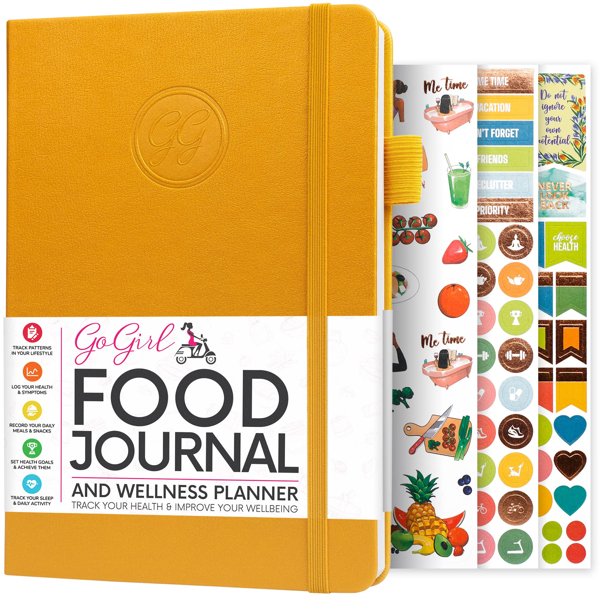GoGirl Food Journal & Wellness Planner –– Daily Health, Diet & Fitness Diary – Lifestyle & ... | Amazon (US)