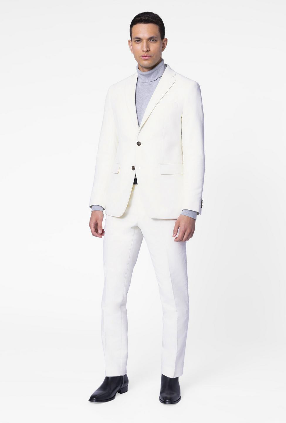 Custom Blazers Made For You - Fleetwood Moleskin Cream Blazer | INDOCHINO | Indochino