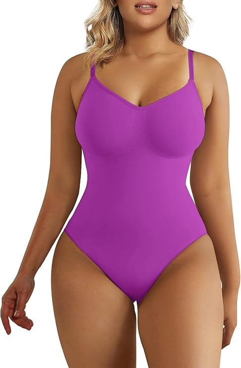 SHAPERX Bodysuit for Women Tummy Control Shapewear Seamless Sculpting Thong Body Shaper Tank Top | Amazon (US)