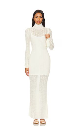 Jayce Dress in Cream | White Maxi Dress | White Sweater Dress | Fall Dress | Revolve Clothing (Global)