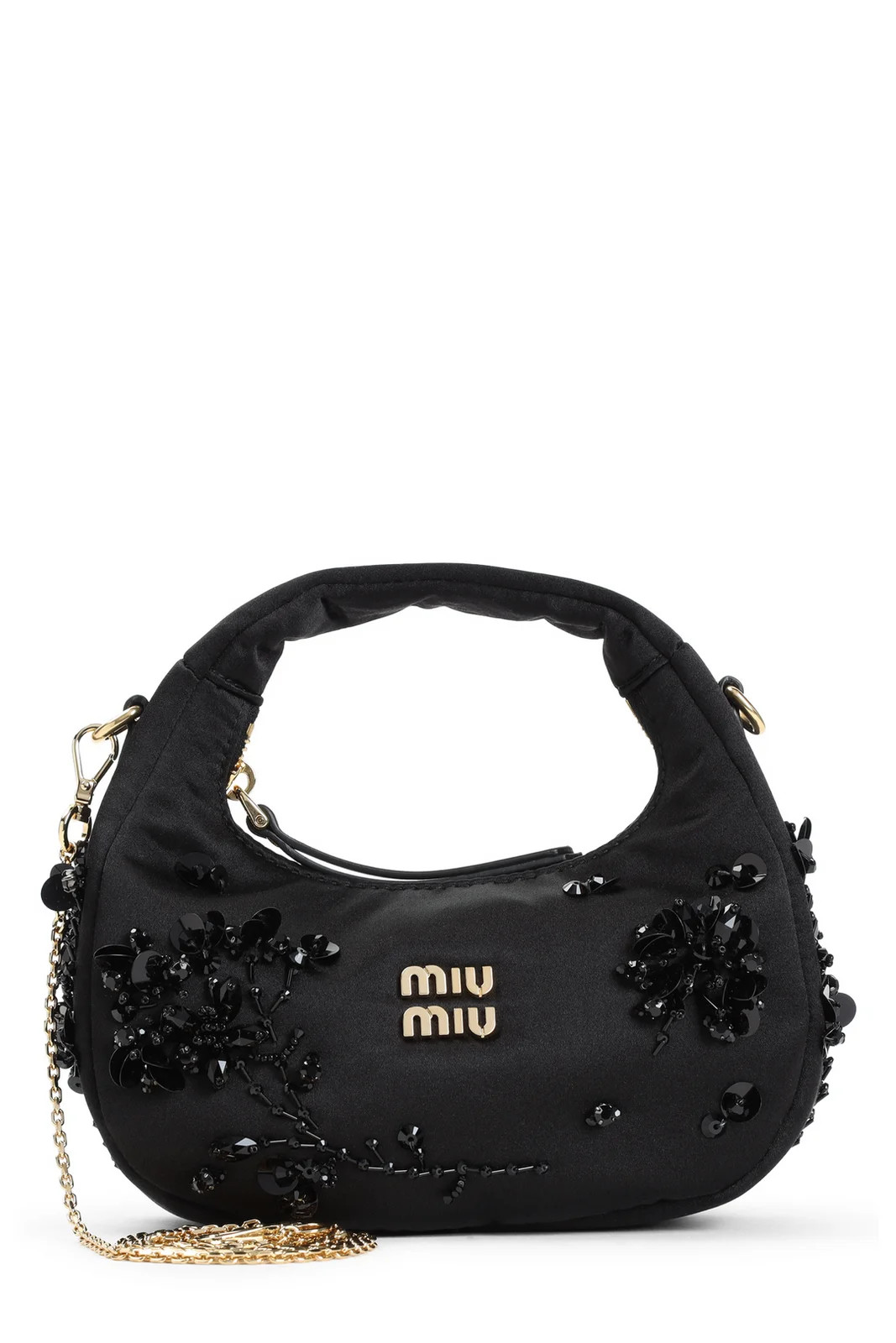 Miu Miu Chain-Linked Zipped Handbag | Cettire Global