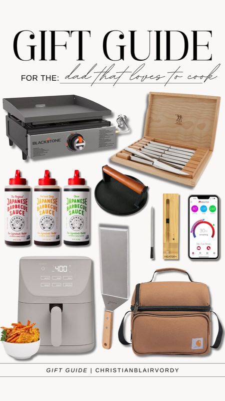Father's Day, Gift Guide, for the dad that loves to cook 

#christianblairvordy 

#fathersday #dad #gift #guide #giftguide #family #holiday #present #cook #chef #grill 

#LTKMens #LTKGiftGuide #LTKHome