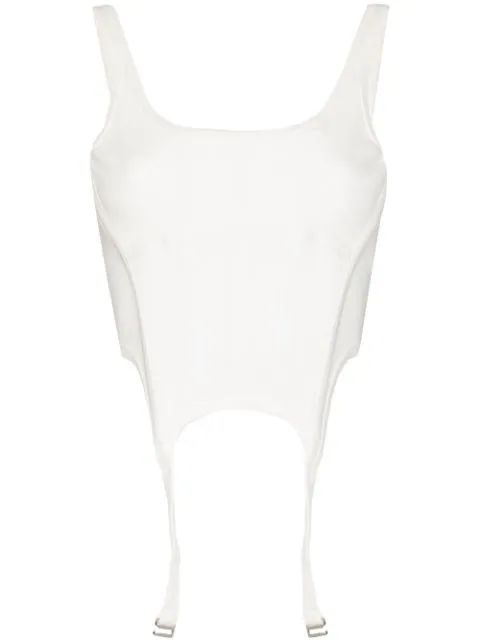 Dion Lee corset-style Zipped Cropped Top - Farfetch | Farfetch Global