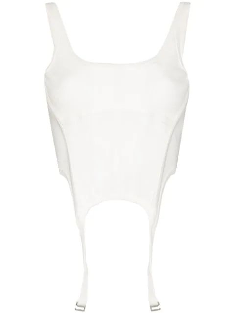 Dion Lee corset-style Zipped Cropped Top - Farfetch | Farfetch Global
