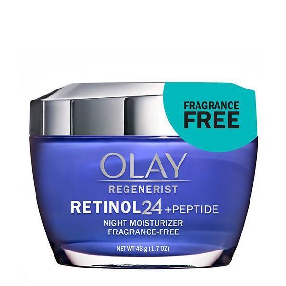 Olay Regenerist Retinol 24 + Peptide Night Face Moisturizer Cream Fragrance-Free - 1.7oz | Target
