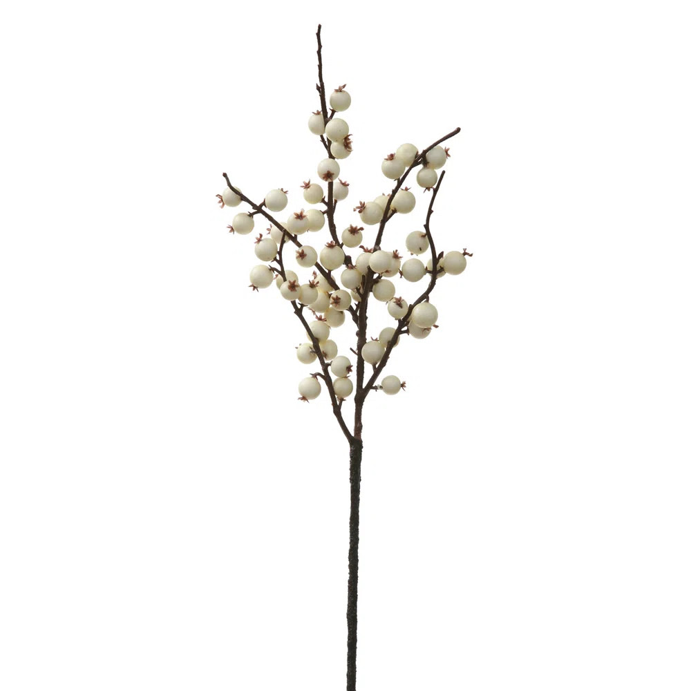 Vickerman Vickerman 16" White Fall Wild Berry Artificial Christmas Pick, 6/Bag, Weather Resistant... | Wayfair North America