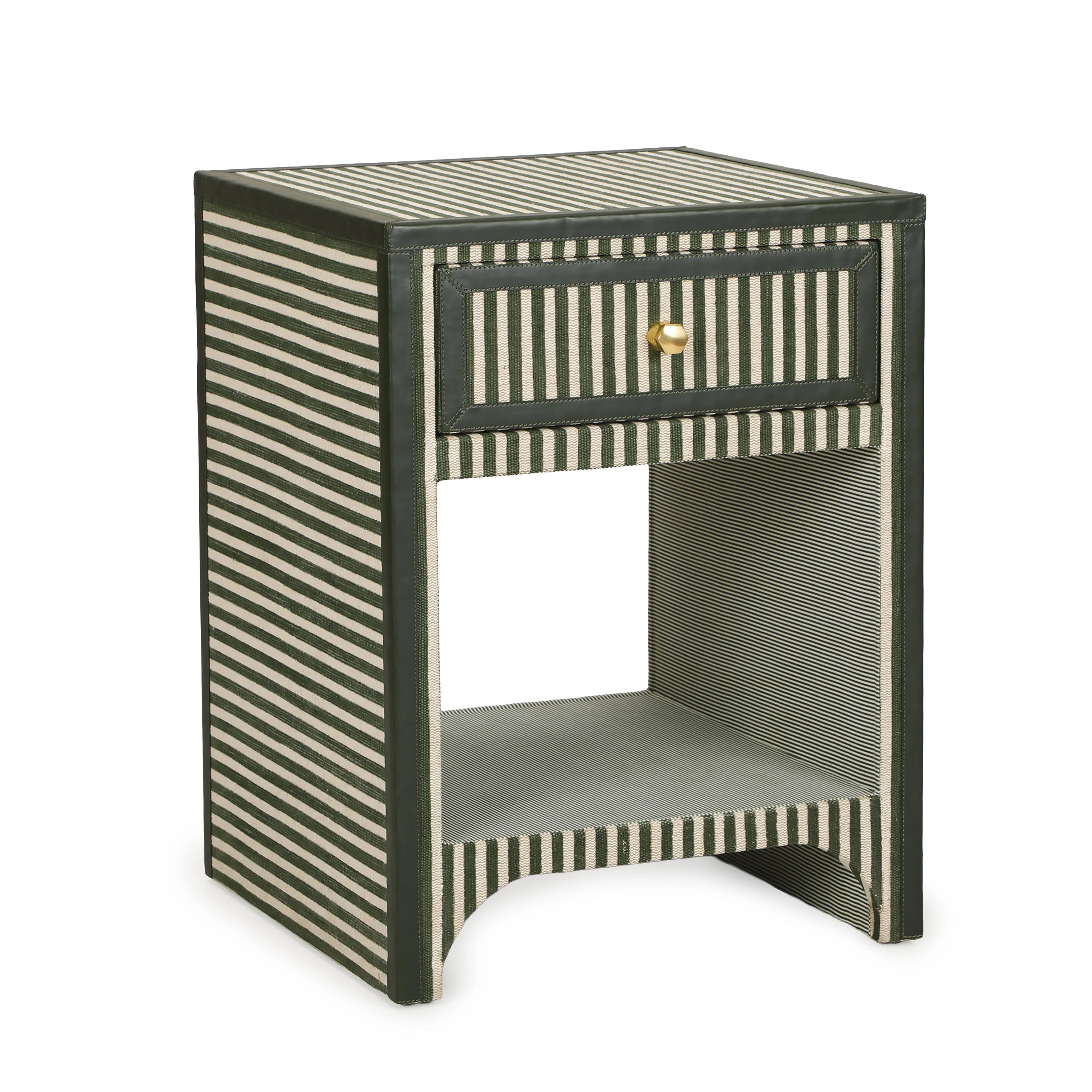 Kora 18" Cotton Jute 1-Drawer Contract-Grade Nightstand | TOV Furniture
