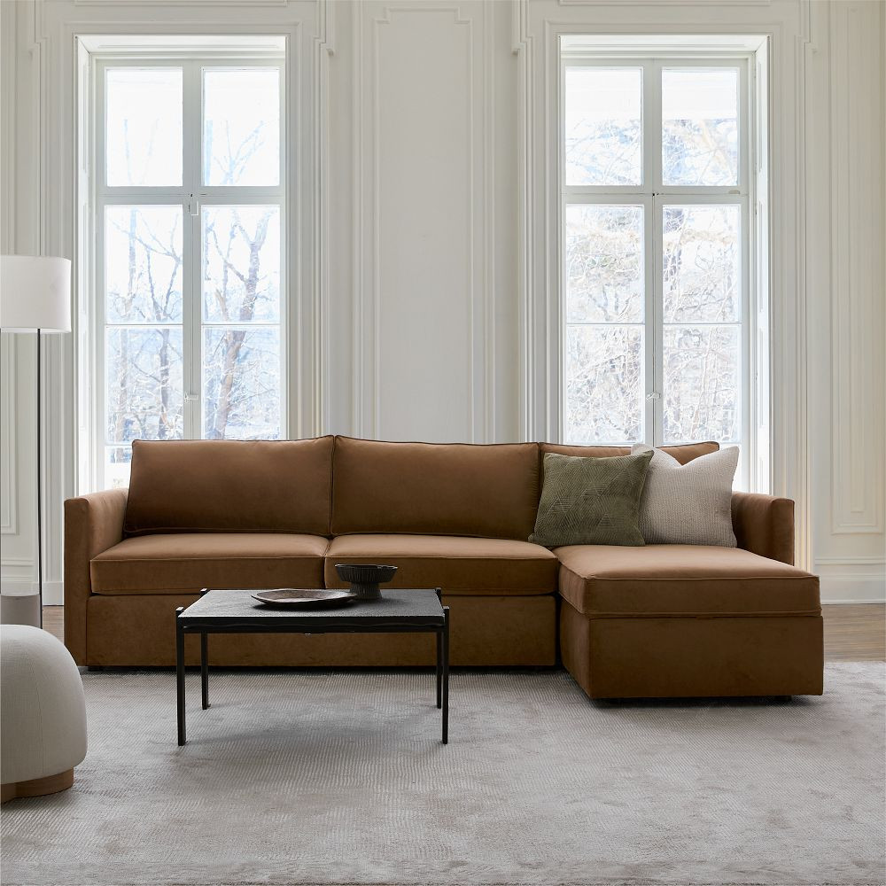 Harris 2-Piece Sleeper Sectional w/ Storage Chaise (109") | West Elm (US)