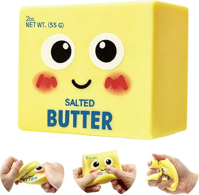 Butter Squishy Toys New Upgraded Smile Face, Slow Rebound Dumpling Squishy, Soft Stretchy Sensory... | Amazon (US)