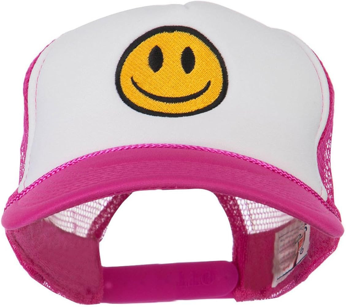 e4Hats.com Smile Face Embroidered Foam Mesh Back Cap | Amazon (US)