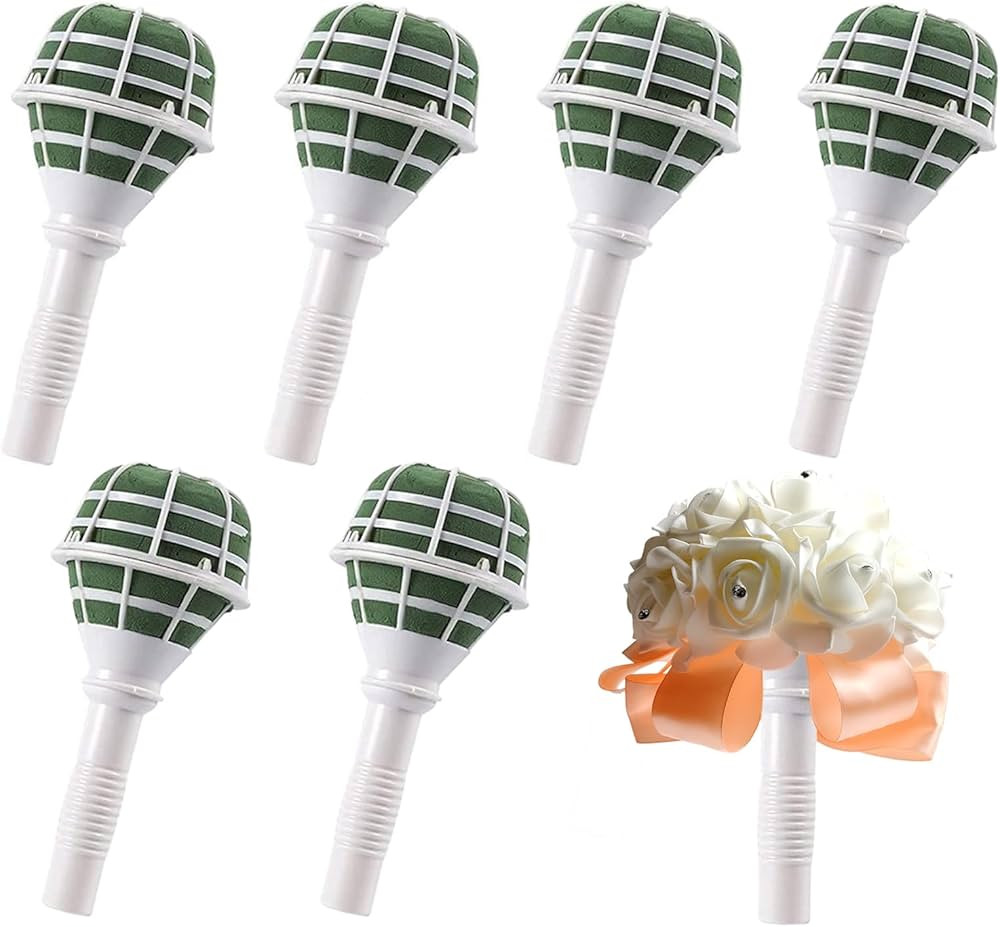 6 Pieces Wedding Bouquet Holder Bridal Foam Bouquet Holder DIY Flower Arrangement for Artificial ... | Amazon (CA)