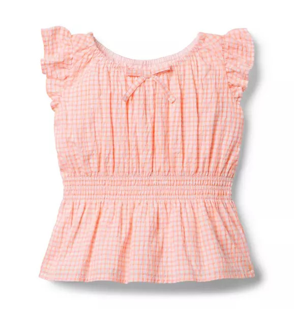 Gingham Peplum Top | Janie and Jack