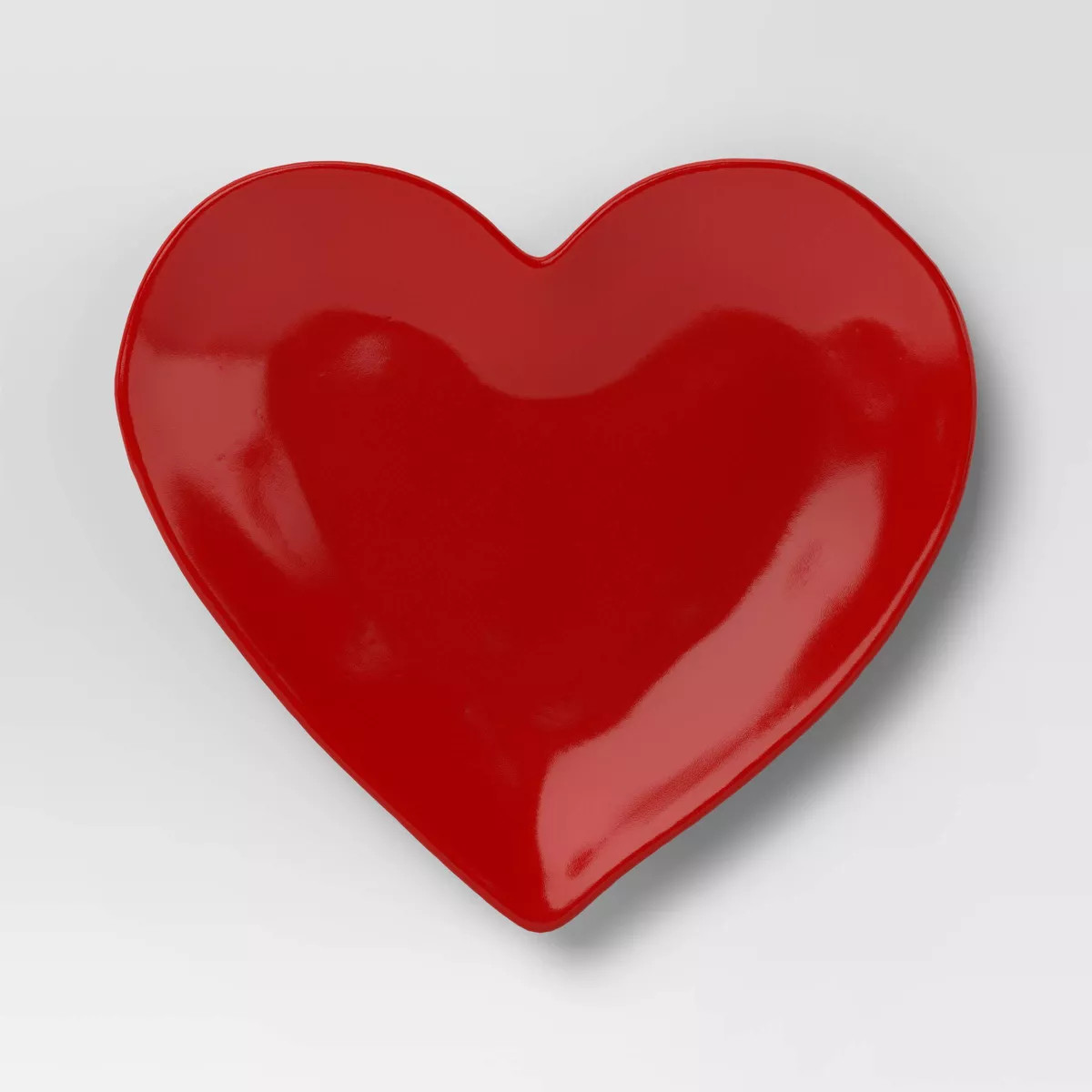 7.25" Valentine Stoneware Figural Heart Appetizer Plate Red - Threshold™ | Target