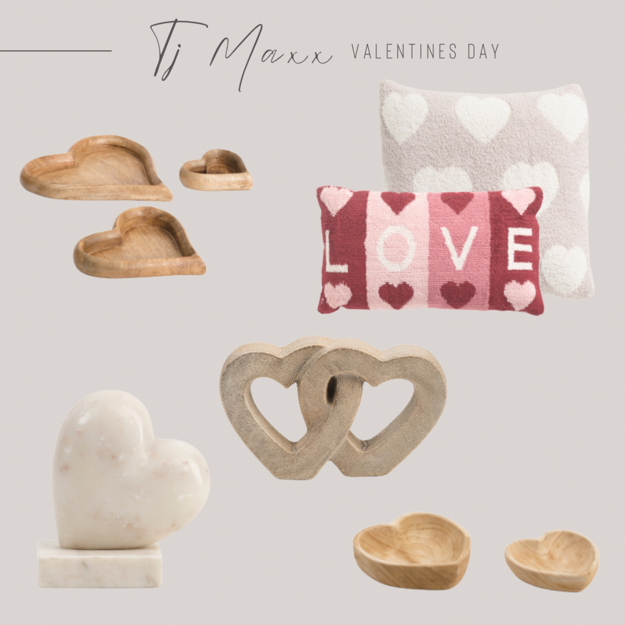 Valentine’s Day decor



Home decor, heart bowls, heart decor, marble decor, heart pillows, throw pillow, Tj Maxx 

#LTKSeasonal #LTKhome