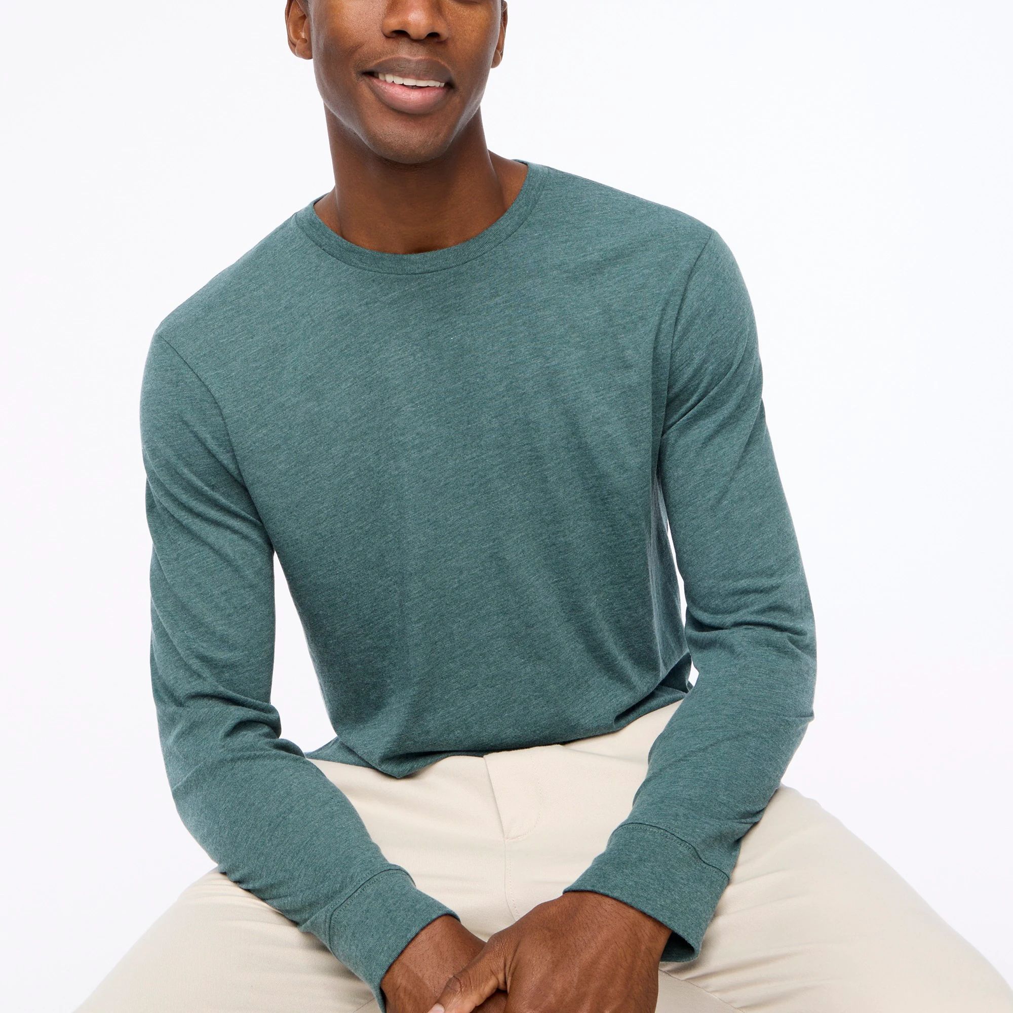 Long-sleeve washed jersey tee | J.Crew Factory