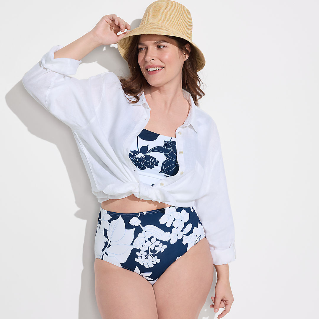 Women's Sculpting Suit High Waisted Bikini Bottoms | Lands' End (US)