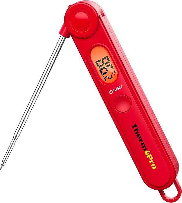 ThermoPro TP03B Digital Meat Thermometer for Cooking, Instant Read Thermometer with Backlight, Ki... | Amazon (US)