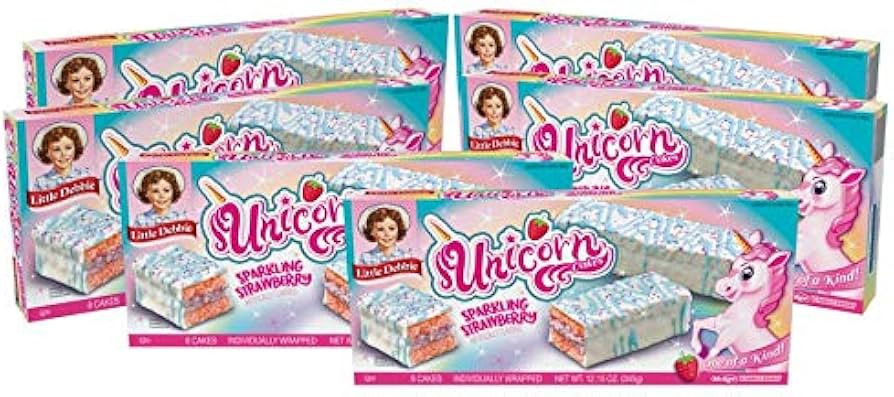 Little Debbie Unicorn Cakes, 48 Individually Wrapped Strawberry Cakes, 8 Count (Pack of 6) | Amazon (US)