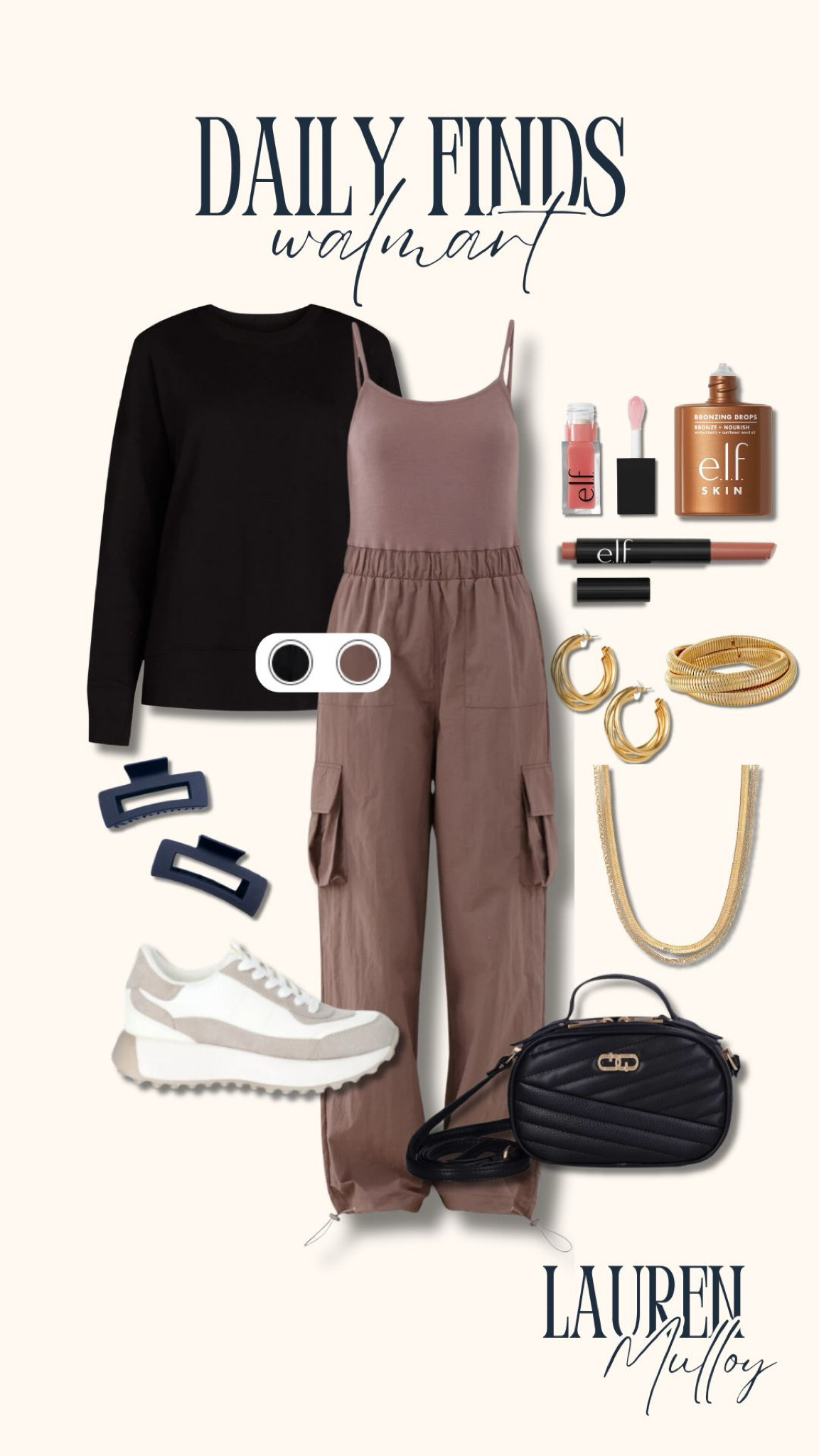 Casual fall outfit inspo from Walmart✨🫶🍂

Walmart finds, Walmart fashion, claw clips, purse, gold jewelry, elf makeup, bronzing drops, purse, fall casual outfits, crewneck, onesie, jumper, romper, Lauren Mulloy

#LTKActive #LTKStyleTip #LTKFindsUnder50
