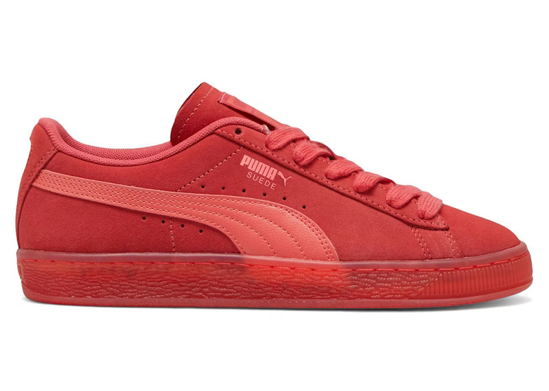 Puma Suede Classic Translucent (Women's) Sneakers in Tart Cherry/Salmon | StockX