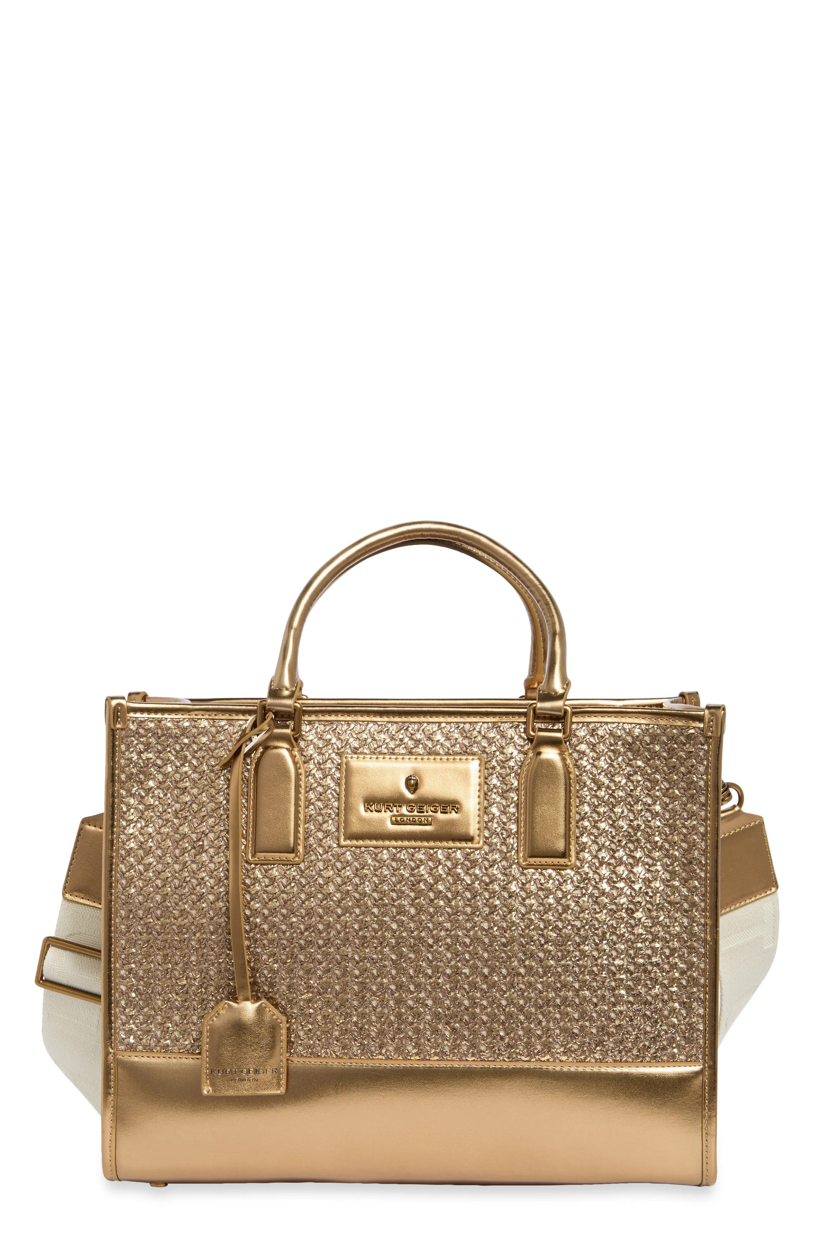 Chiswick Raffia Metallic Tote (Women) | Nordstromrack | Nordstrom Rack