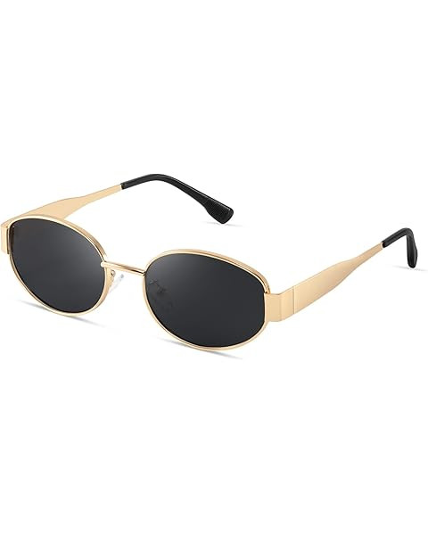 SOJOS Retro Oval Sunglasses for Women Trendy Classic Shades UV400 Protection SJ1256 | Amazon (US)