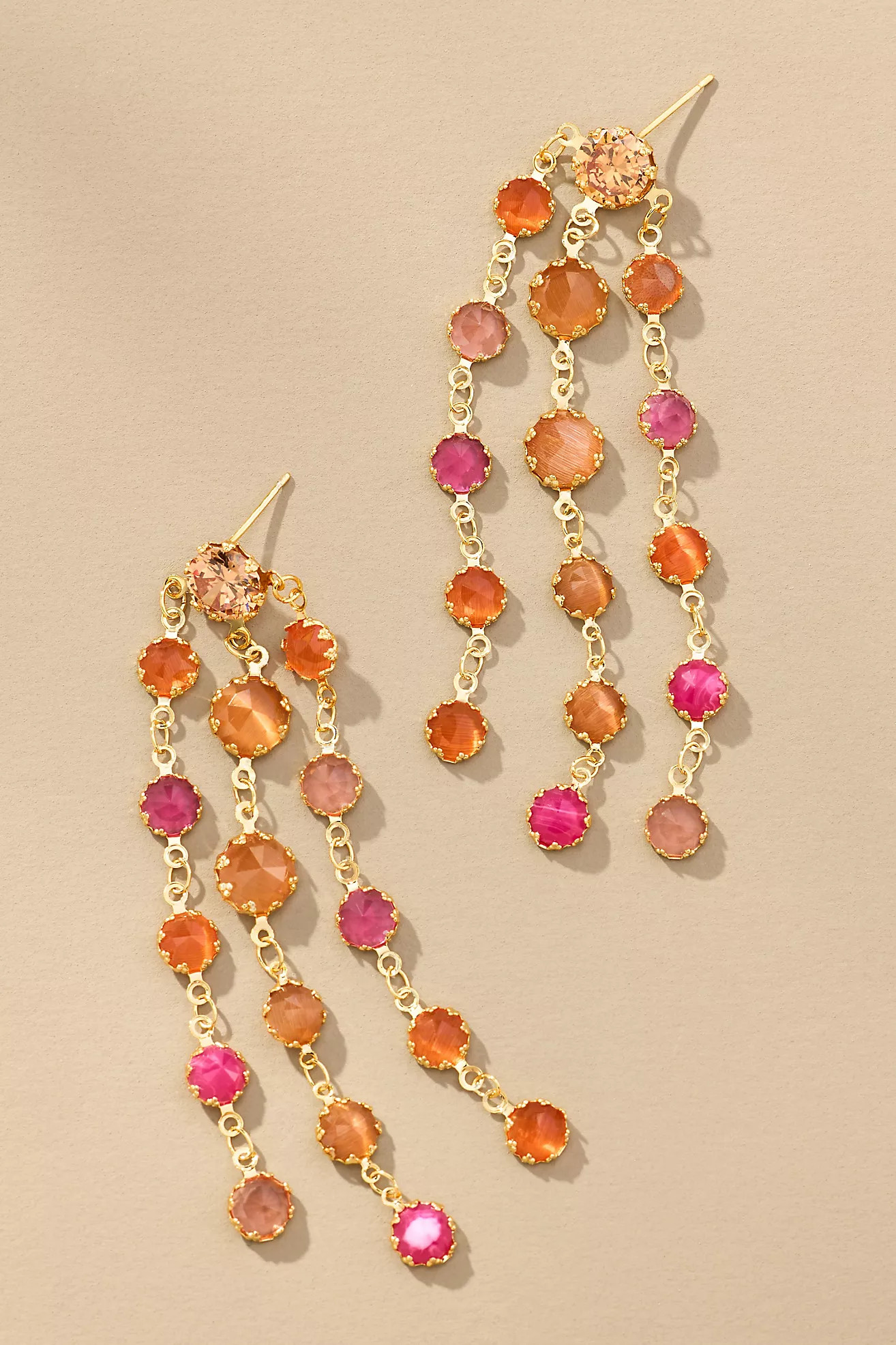 Crystal Fringe Drop Earrings | Anthropologie (UK)