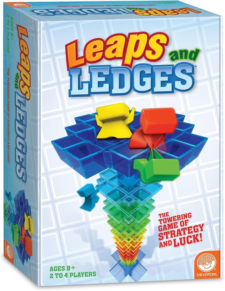 MindWare Leaps and Ledges Strategy Game - Ages 8+ - Fun Party Game and Family Game Night Activity... | Amazon (US)