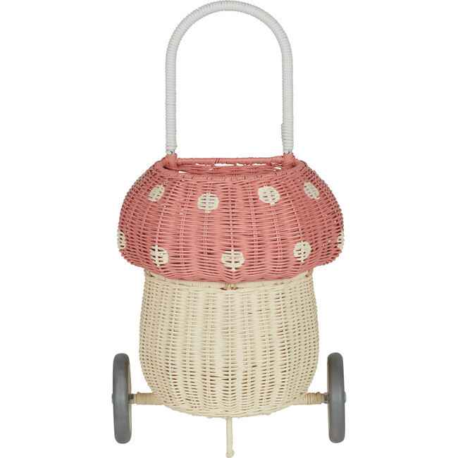 Rattan Mushroom Luggy, Musk | Maisonette