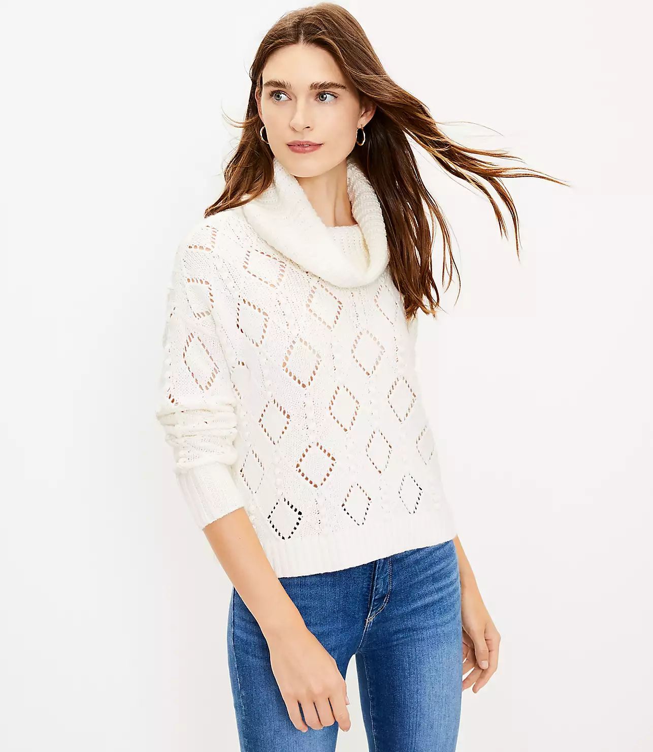 Bobble Turtleneck Sweater | LOFT