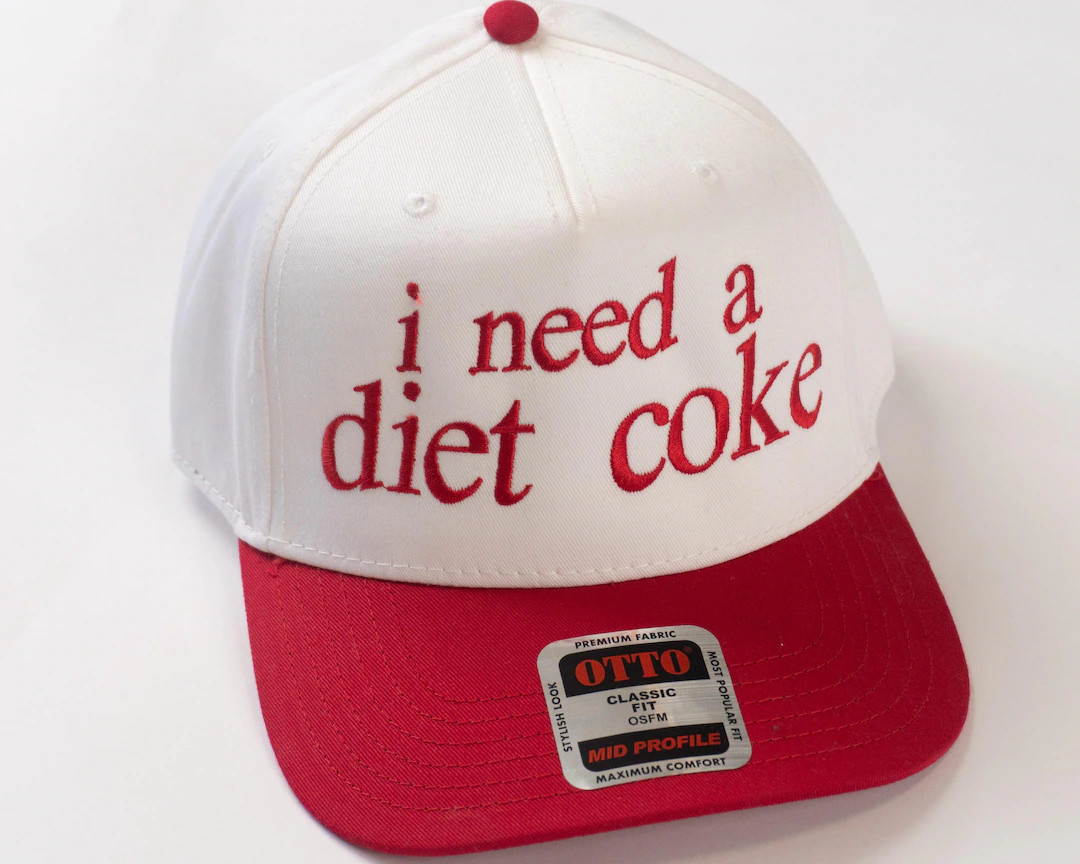 Bad Day to Be a Diet Coke Embroidered Hat, Baseball Hat Summer Hat Funny Trendy Hat Diet Coke Emb... | Etsy (US)