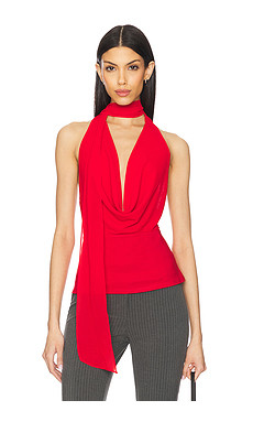 MAJORELLE Kelly Halter Top en Red from Revolve.com | Revolve Clothing (Global)