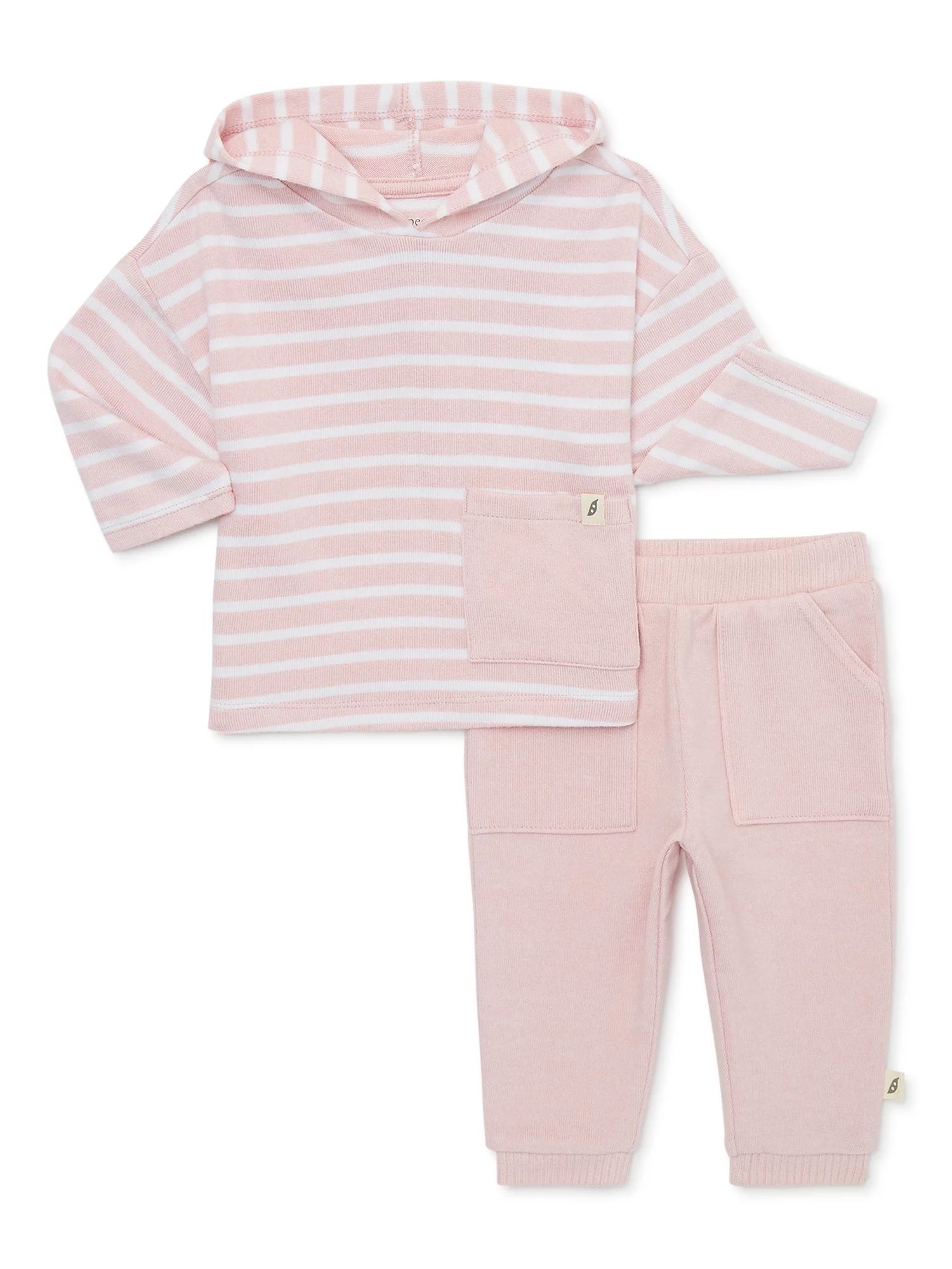 easy-peasy Baby Hoodie and Jogger Pants Outfit Set, 2-Piece, Sizes 0/3-24 Months - Walmart.com | Walmart (US)