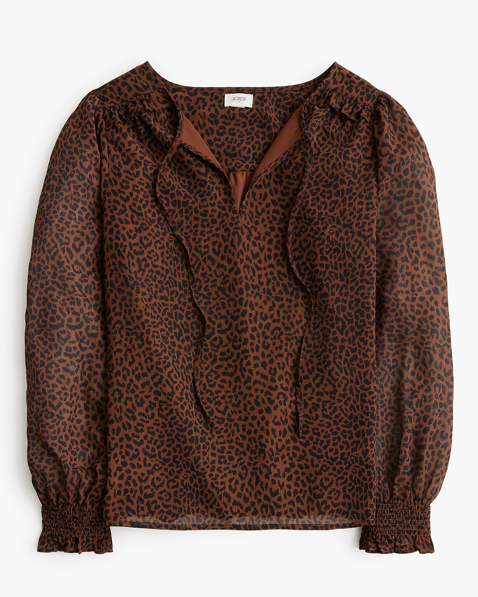 Tie-front long-sleeve top | J.Crew Factory