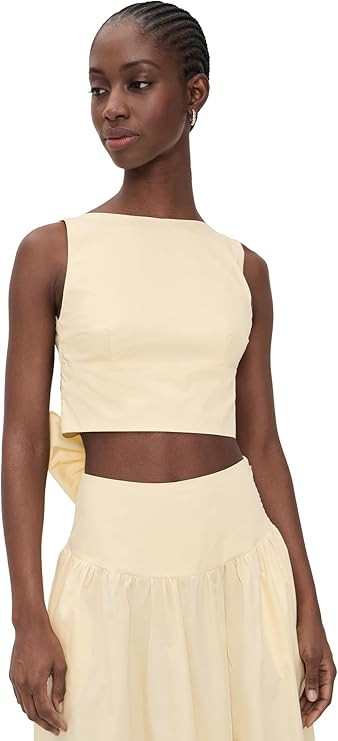 Susana Monaco Women's Poplin Open Back Tie Tank | Amazon (US)