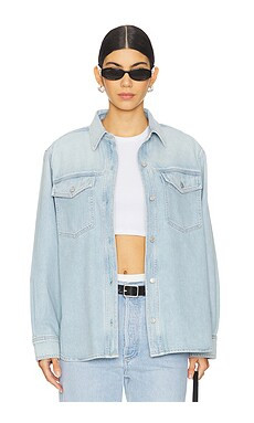 AGOLDE Rina Slim Shirt in Extract from Revolve.com | Revolve Clothing (Global)