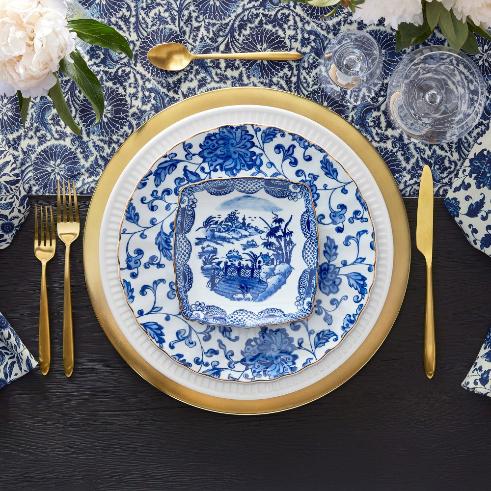 Marlo Thomas x Williams Sonoma Blue Scenic Appetizer Plates | Williams-Sonoma