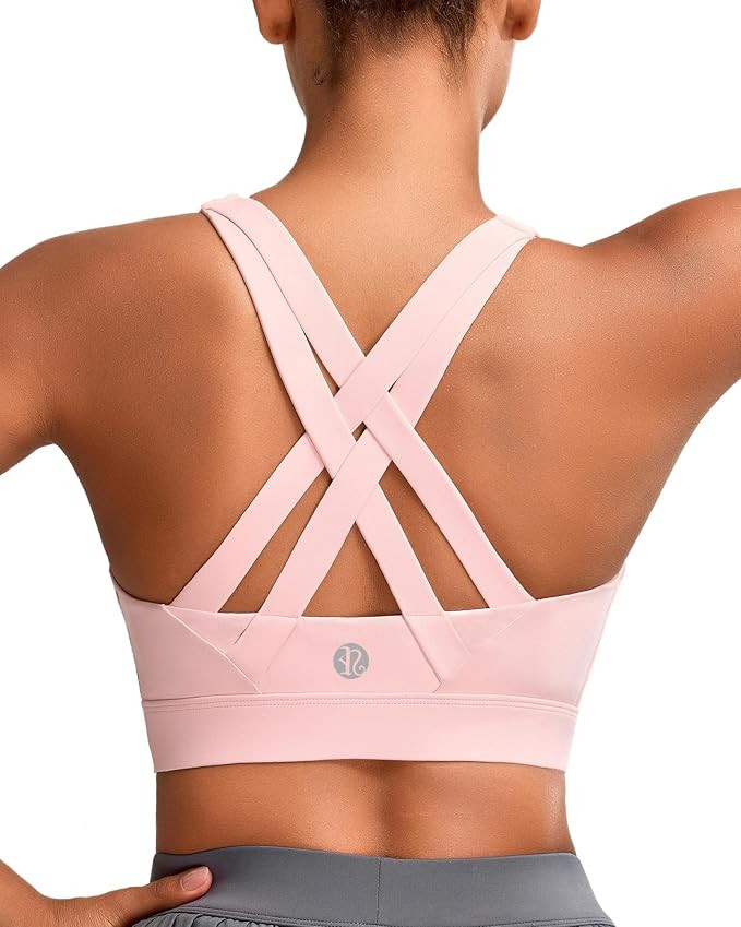 RUNNING GIRL Sports Bra for Women High Support,Strappy Running Supportive High Impact Sports Bras... | Amazon (US)