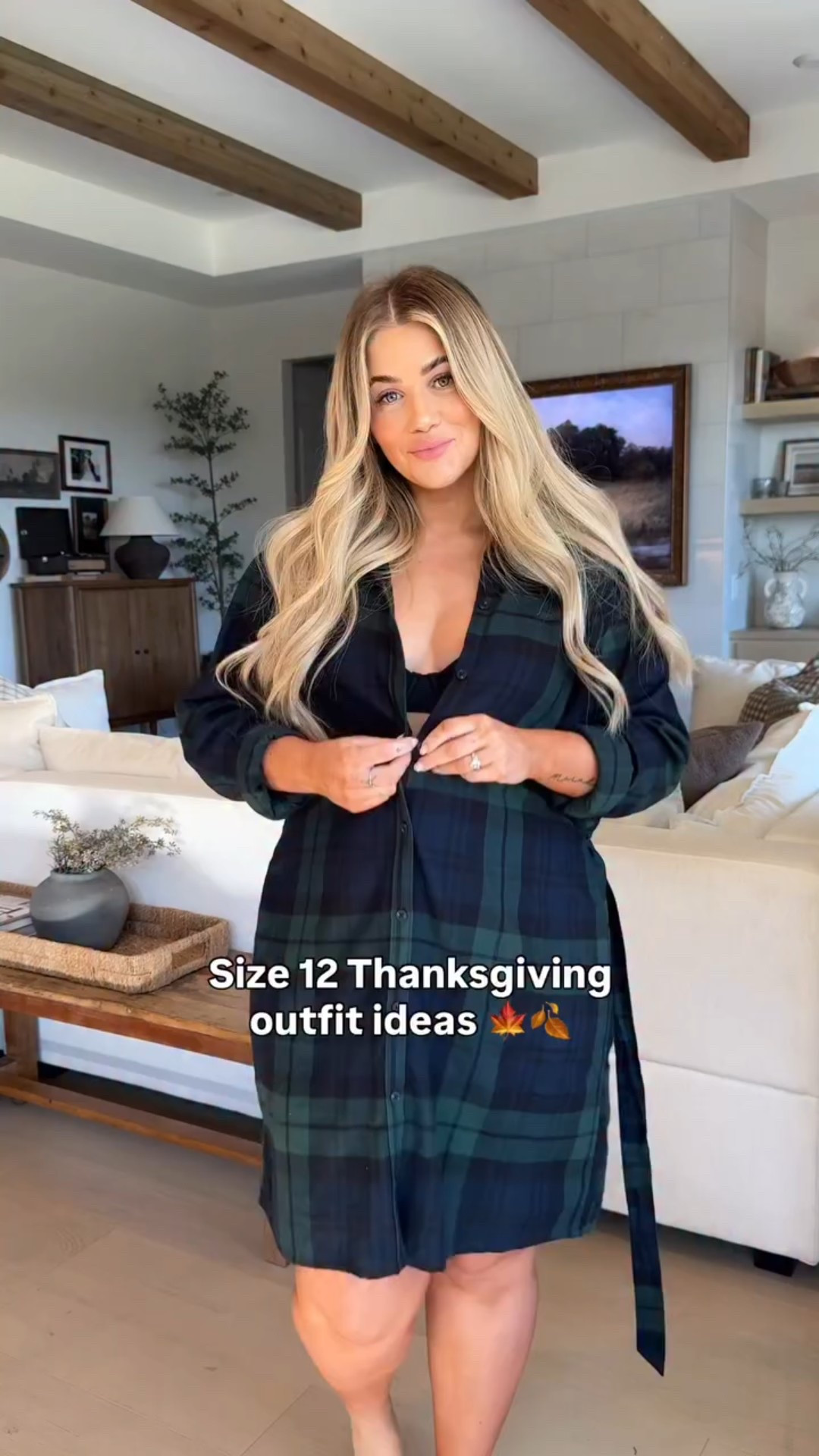 If ya know, ya know!!! I share this dress every season & it always sells out. It’s insanely soft and I love the flattering fit with adjustable waist. My @abercrombie code is also back this weekend ‘AFKELSEYB’ for a stackable 15% off 🤍

#LTKMidsize #LTKSaleAlert #LTKHoliday