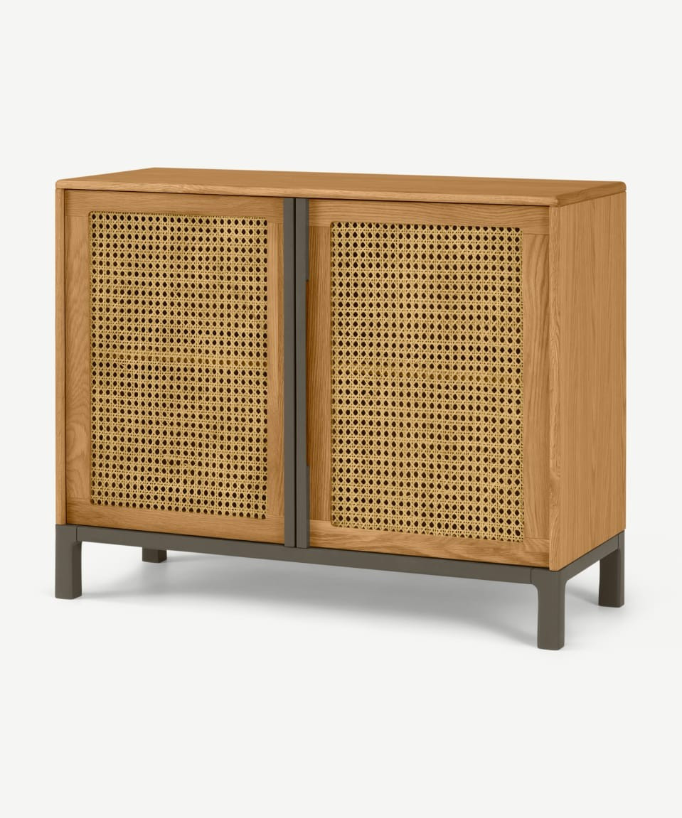 Reema Compact Sideboard, Oak & Grey | MADE.COM (UK)