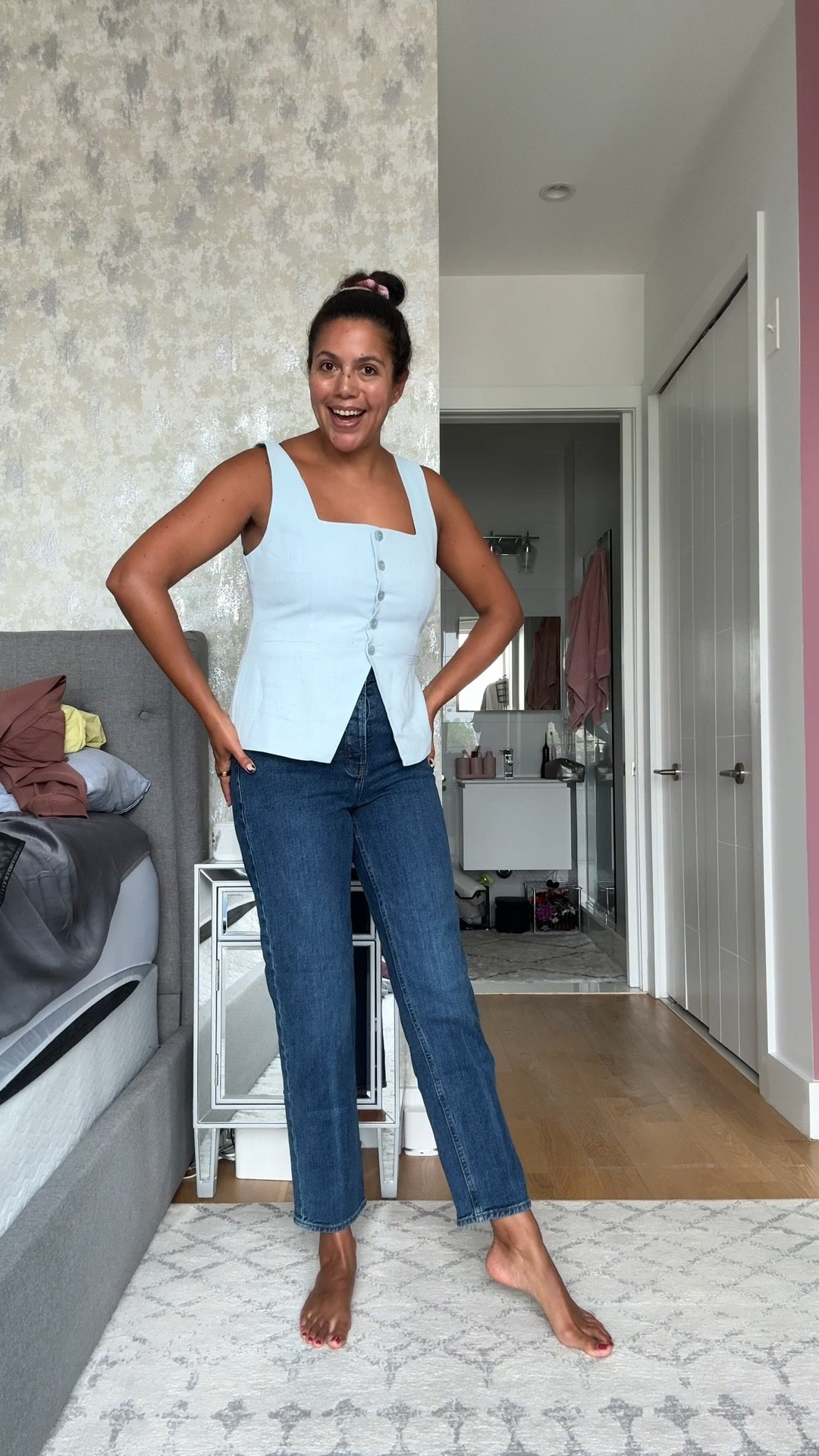 It’s finally time for warm weather rental hauls!! I loved all of these options, but the blue tank stood out for date night (and I mayyyy need to buy it because 😍). The rest will be fantastic for the rest of the month! 



Look 1: Levi’s Western Denim Midi Dress, size 31 (runs slightly small)

Look 2: Maje Paris sweatshirt, size L (TTS) ; Old Navy straight leg ankle jeans in washed blue, size 10T (TTS)

Look 3: Madewell Oversized Boxy Shirt, size L (TTS); House of Sunny Tassel Shirt Jacket, size L (TTS)

Look 4: Alexia Admor Adeline Vest, size 12 (runs a bit small); Old Navy straight leg ankle jeans in saturated blue wash, size 8T (TTS, they’re tight on me!)

Look 5: Fifteen Twenty One Shoulder Linen Top, size L (TTS)

Look 6: AFRM Nina Mesh Top, size L (TTS); Old Navy wide leg jeans in olive green, size 10T (TTS); belt from Amazon 

#LTKStyleTip #LTKSeasonal #LTKMidsize