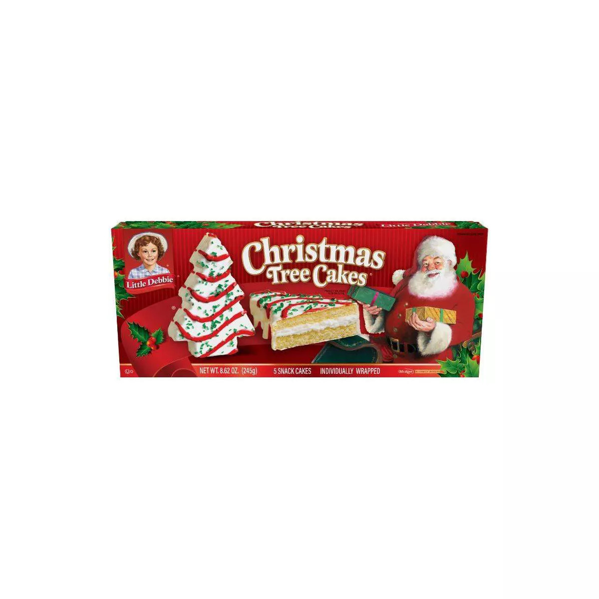 Little Debbie Christmas Tree Vanilla Cakes - 8.62oz | Target
