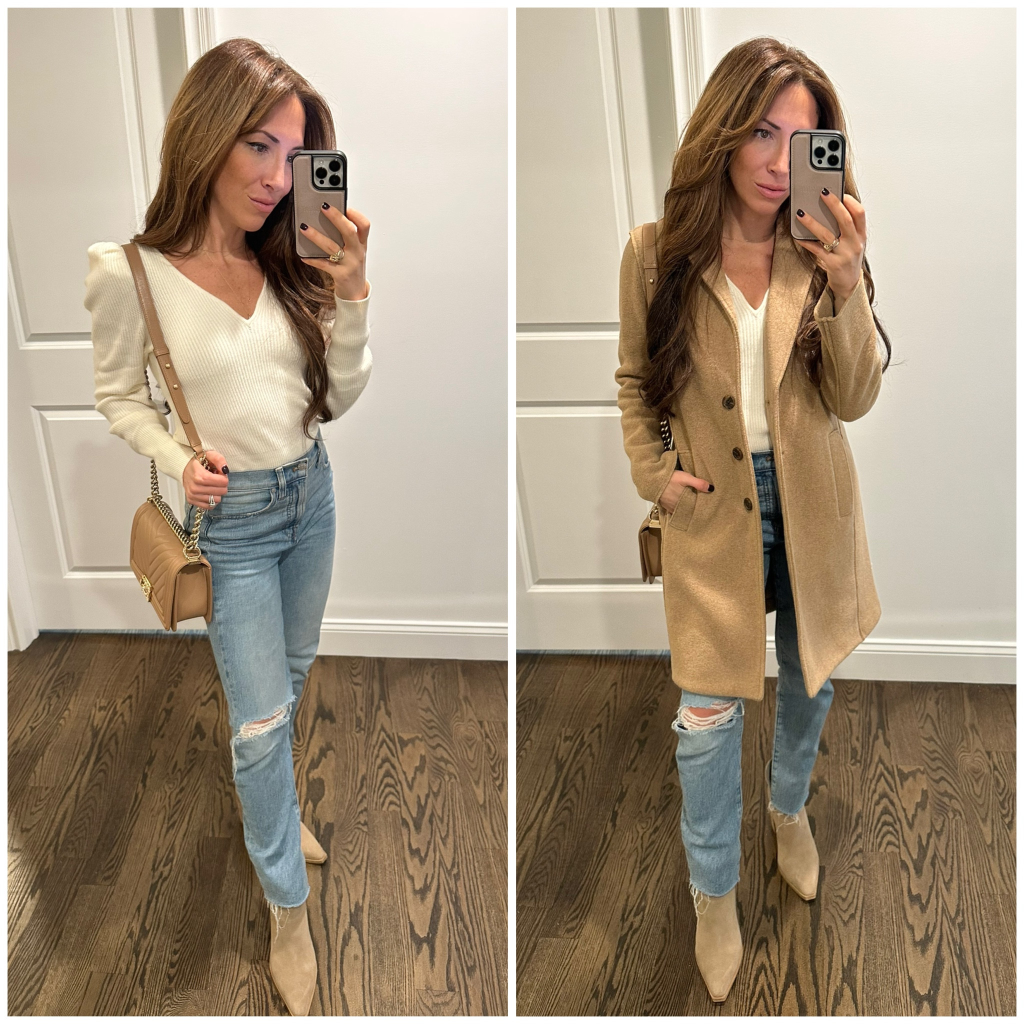 Neutrals for the win always! Linking a lot of comparable pieces. Such a casual and simple yet chic look. 

#LTKSeasonal #LTKHoliday #LTKstyletip