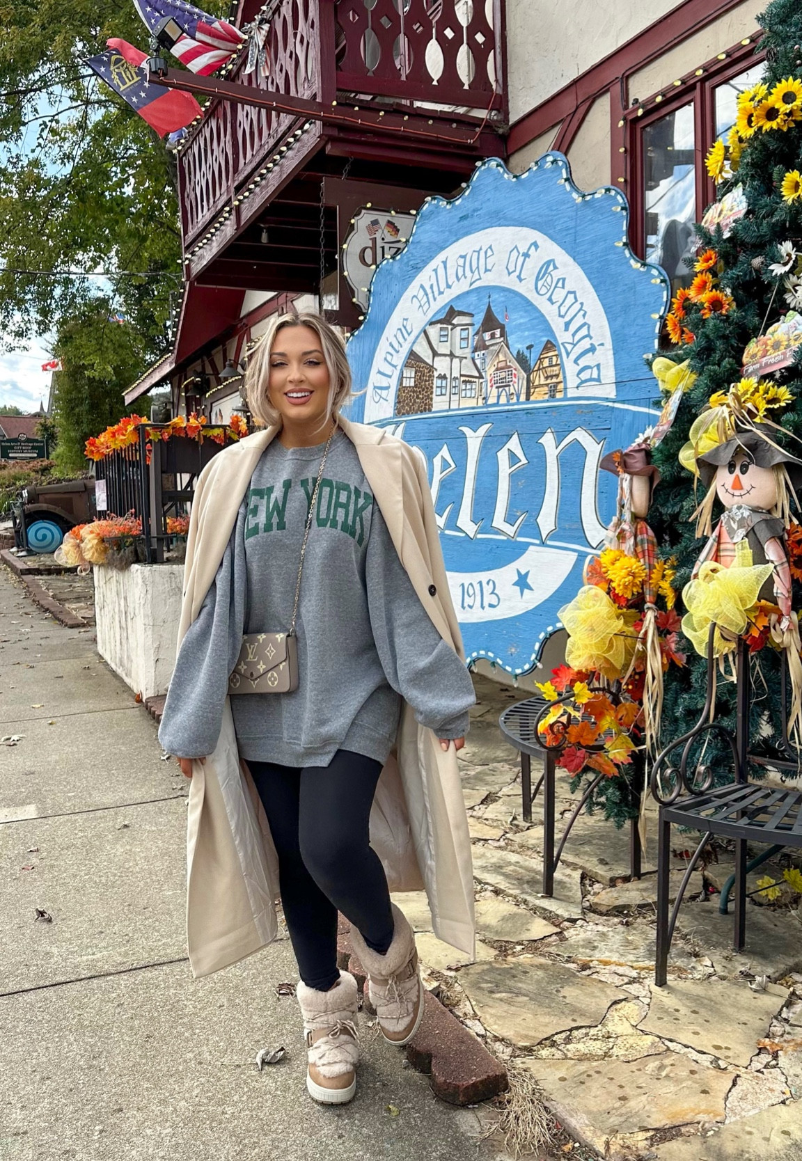 Cute casual comfy fall outfit!
Coat large
Sweatshirt XL
Leggings large

#falloutfit
#casualoutfit

#LTKstyletip #LTKmidsize #LTKSeasonal