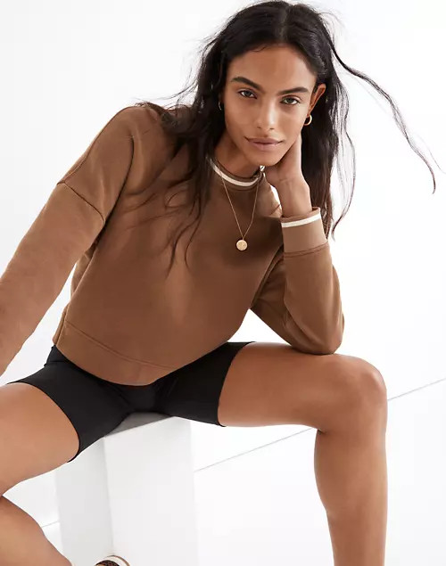 MWL Betterterry Ringer Crop Sweatshirt | Madewell