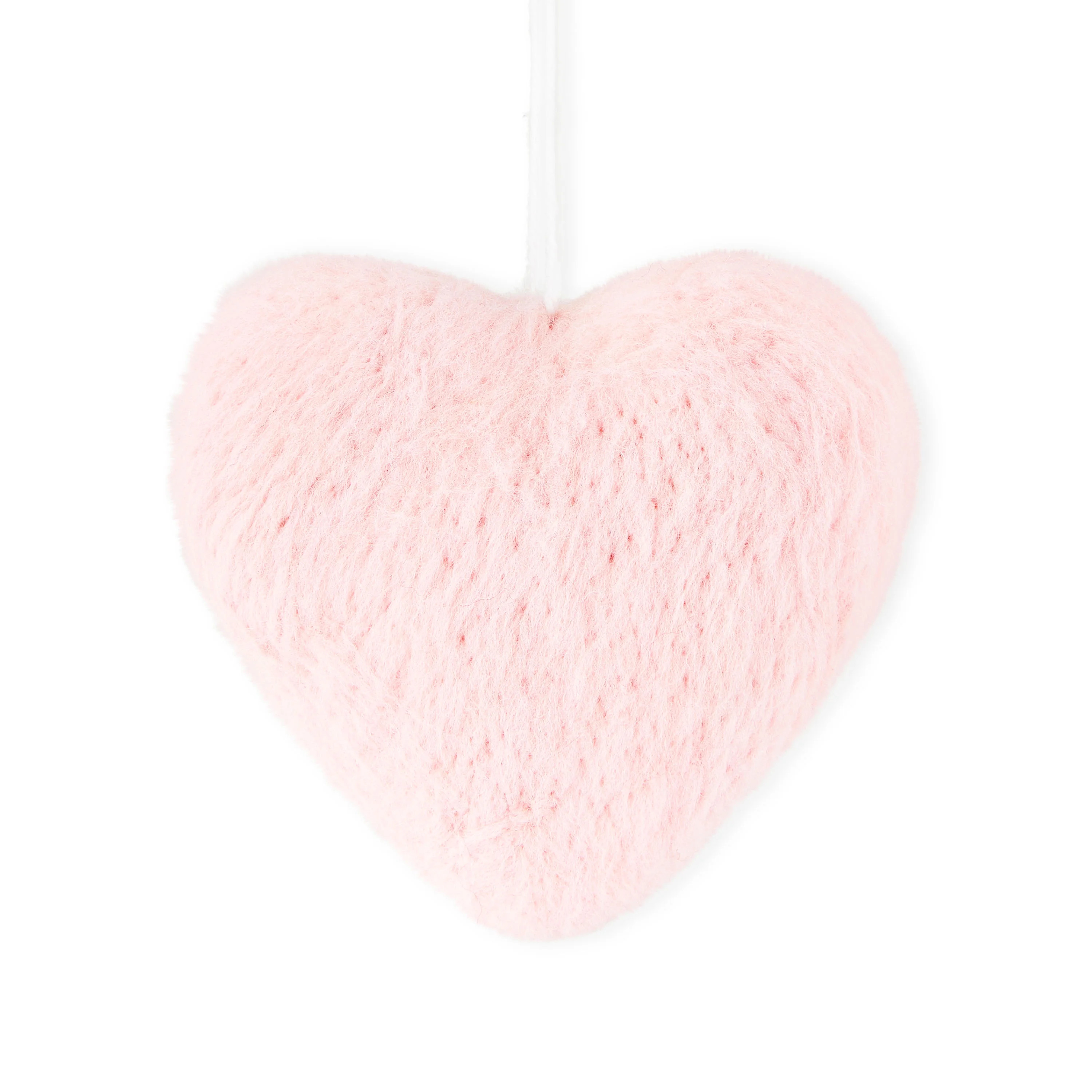 Way To Celebrate Valentine Pink Fabric Heart Ornament Hanging Decor | Walmart (US)