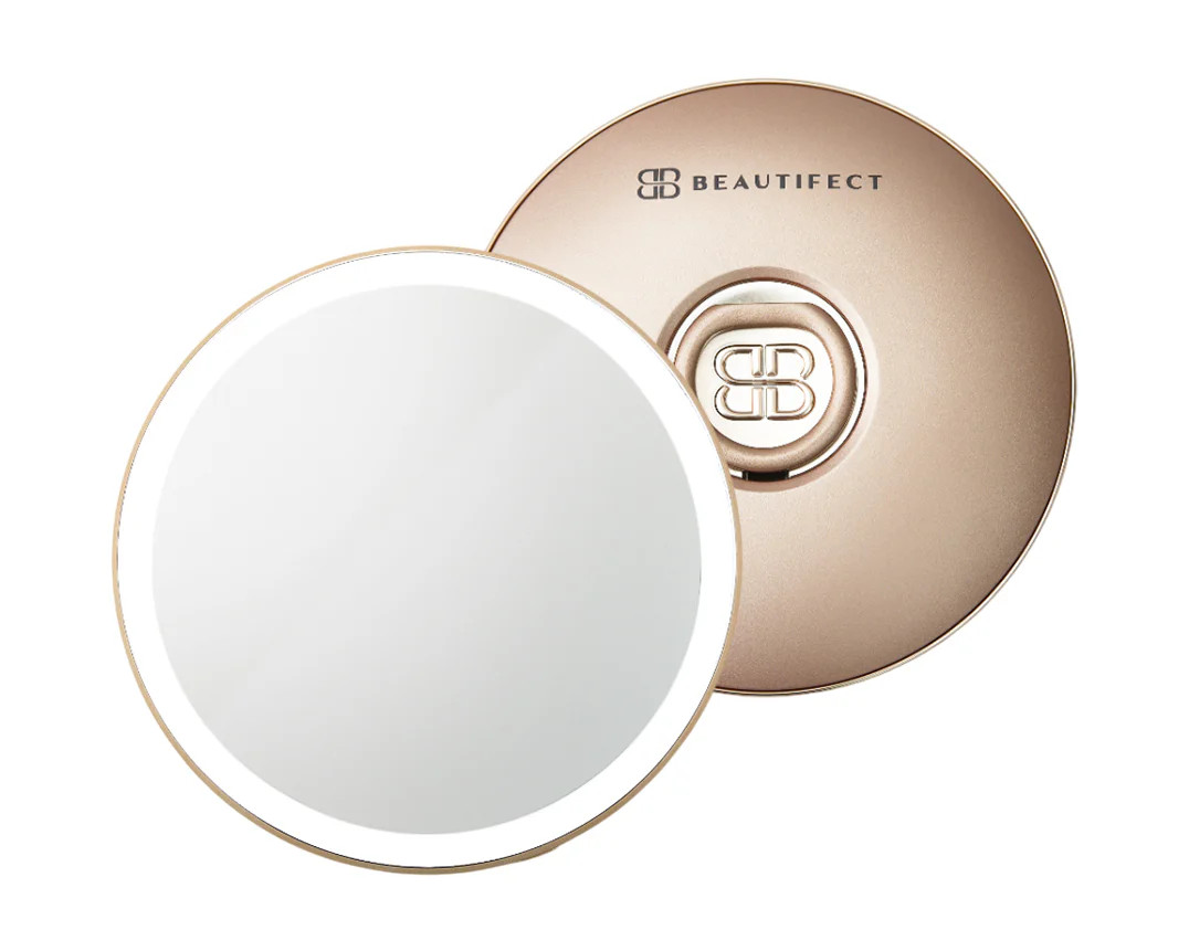 Beautifect Glow Compact | Rechargeable on the go LED mirror | Beautifect