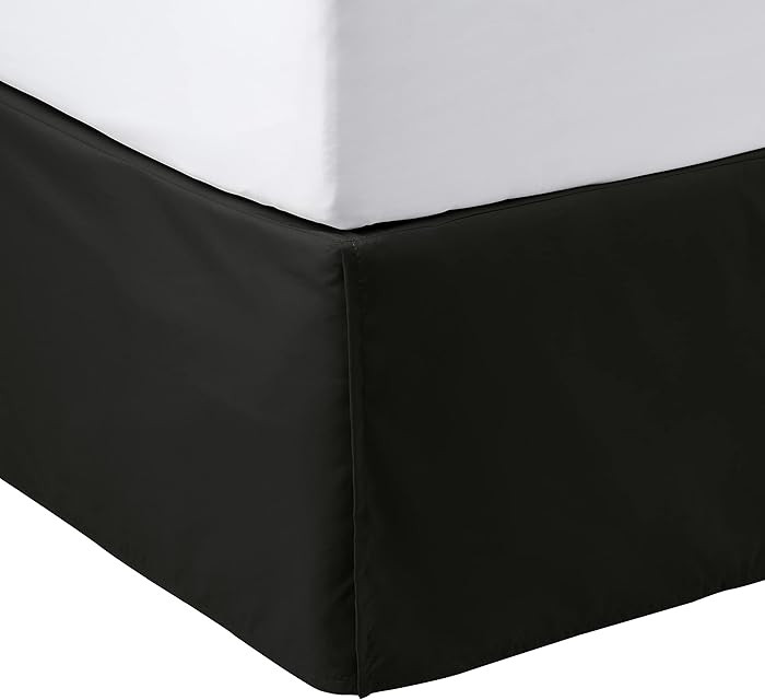 Amazon Basics Lightweight Pleated Bed Skirt, Machine Washable, Wrinkle and Fade Resistant, Queen,... | Amazon (US)
