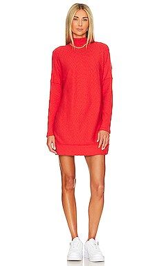 Free People Casey Tunic Dress in Fiery Red from Revolve.com | Revolve Clothing (Global)