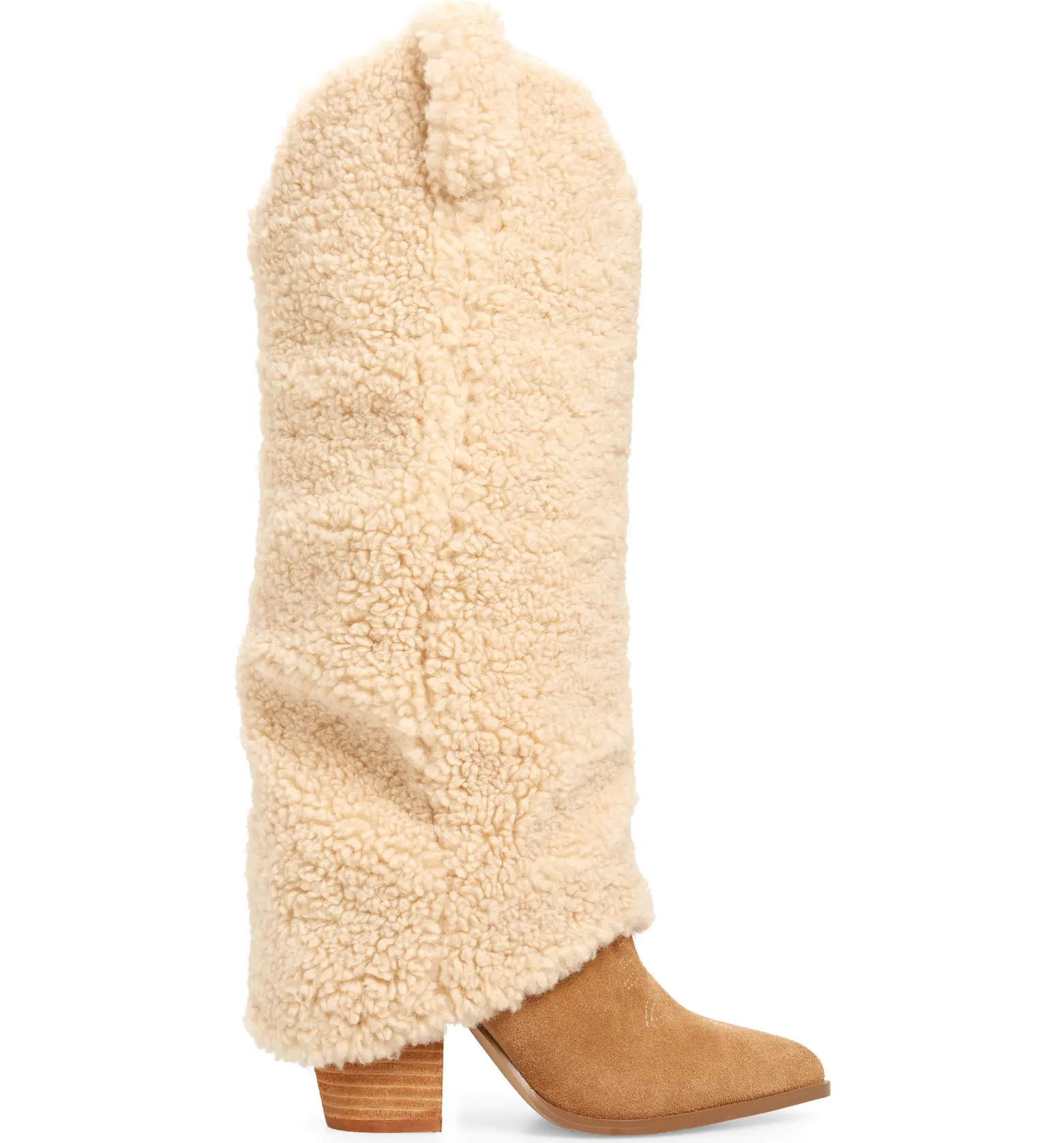 Lassy Faux Shearling Western Boot (Women) | Nordstrom